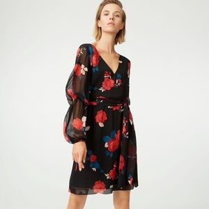 CLUB MONACO Jowdie Floral Wrap Dress - Size 4